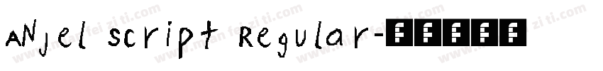 Anjel Script Regular字体转换